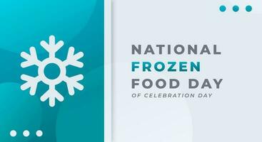 National Frozen Food Day Celebration Vector Design Illustration for Background, Poster, Banner, Advertising, Greeting Card