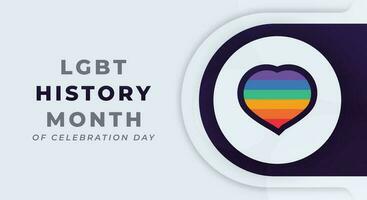 National LGBT History Month Celebration Vector Design Illustration for Background, Poster, Banner, Advertising, Greeting Card