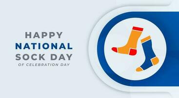 National Sock Day Celebration Vector Design Illustration for Background, Poster, Banner, Advertising, Greeting Card