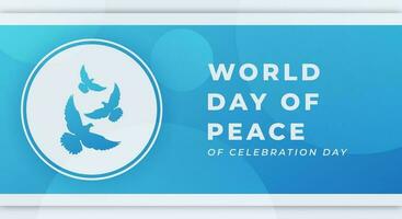 World Peace Day Celebration Vector Design Illustration for Background, Poster, Banner, Advertising, Greeting Card