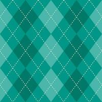 Argyle vector pattern. Argyle pattern. Green argyle pattern. Seamless geometric pattern for clothing, wrapping paper, backdrop, background, gift card, sweater.