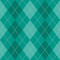 Argyle vector pattern. Argyle pattern. Green argyle pattern. Seamless geometric pattern for clothing, wrapping paper, backdrop, background, gift card, sweater.