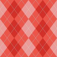 Argyle vector pattern. Argyle pattern. Red argyle pattern. Seamless geometric pattern for clothing, wrapping paper, backdrop, background, gift card, sweater.