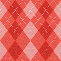 Argyle vector pattern. Argyle pattern. Red argyle pattern. Seamless geometric pattern for clothing, wrapping paper, backdrop, background, gift card, sweater.