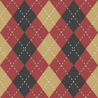 Argyle vector pattern. Argyle pattern. Autumn argyle pattern. Seamless geometric pattern for clothing, wrapping paper, backdrop, background, gift card, sweater.