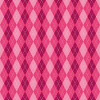Argyle vector pattern. Argyle pattern. Pink argyle pattern. Seamless geometric pattern for clothing, wrapping paper, backdrop, background, gift card, sweater.
