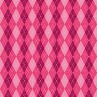 Argyle vector pattern. Argyle pattern. Pink argyle pattern. Seamless geometric pattern for clothing, wrapping paper, backdrop, background, gift card, sweater.