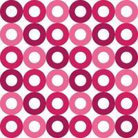 Pink circle pattern. Circle vector seamless pattern. Decorative element, wrapping paper, wall tiles, floor tiles, bathroom tiles.