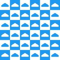 Blue cloud. cloud pattern. cloud pattern background. cloud background. Seamless pattern. for backdrop, decoration, Gift wrapping vector