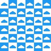 Blue cloud. cloud pattern. cloud pattern background. cloud background. Seamless pattern. for backdrop, decoration, Gift wrapping vector