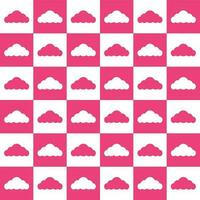 Pink cloud. cloud pattern. cloud pattern background. cloud background. Seamless pattern. for backdrop, decoration, Gift wrapping vector