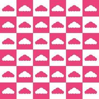 Pink cloud. cloud pattern. cloud pattern background. cloud background. Seamless pattern. for backdrop, decoration, Gift wrapping vector