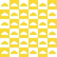 Yellow cloud. cloud pattern. cloud pattern background. cloud background. Seamless pattern. for backdrop, decoration, Gift wrapping vector