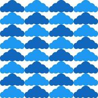 Blue cloud. cloud pattern. cloud pattern background. cloud background. Seamless pattern. for backdrop, decoration, Gift wrapping vector