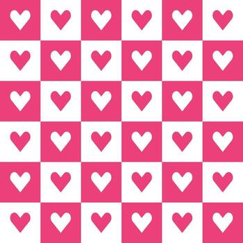 Pink heart pattern. Heart vector pattern. Heart pattern.  Seamless geometric pattern for clothing, wrapping paper, backdrop, background, gift card, decorating.