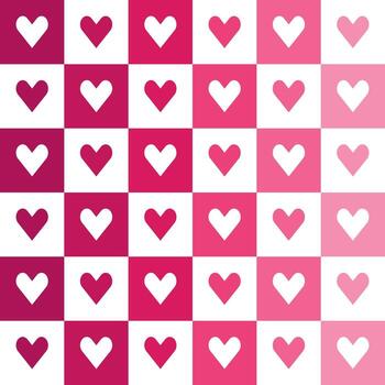 Pink heart pattern. Heart vector pattern. Heart pattern.  Seamless geometric pattern for clothing, wrapping paper, backdrop, background, gift card, decorating.