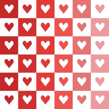 Red heart pattern. Heart vector pattern. Heart pattern.  Seamless geometric pattern for clothing, wrapping paper, backdrop, background, gift card, decorating.