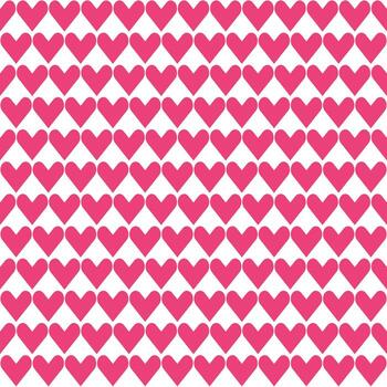 Pink heart pattern. Heart vector pattern. Heart pattern.  Seamless geometric pattern for clothing, wrapping paper, backdrop, background, gift card, decorating.