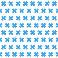 Blue cross pattern. Cross vector pattern. Cross pattern.  Seamless geometric pattern for clothing, wrapping paper, backdrop, background, gift card, decorating.