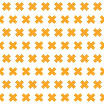 Orange cross pattern. Cross vector pattern. Cross pattern.  Seamless geometric pattern for clothing, wrapping paper, backdrop, background, gift card, decorating.