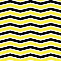 amarillo y negro zigzag modelo. zigzag línea modelo. zigzag sin costura modelo. decorativo elementos, ropa, papel envase, baño losas, pared losas, fondo, antecedentes. vector