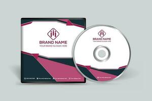 Clean minimal CD cover template vector