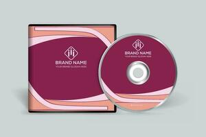 Modern CD cover design vector