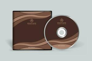 Modern CD cover design vector