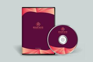 Gradient  DVD cover template design vector