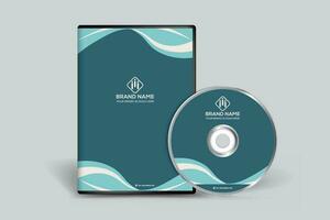 Elegant modern DVD cover template vector