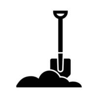 shovel icon vector design template in white background