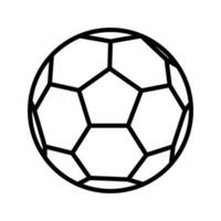 plantilla de diseño de vector de icono de balón de fútbol en fondo blanco