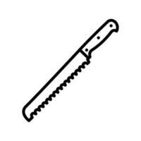 cocina cuchillo icono vector diseño modelo en blanco antecedentes