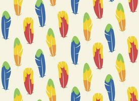 Seamless pattern with parrot feathers. vector