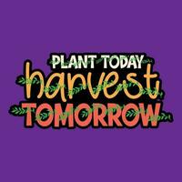 Gardening typography t-shirt design vector