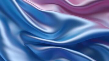 Background with silk. Smooth wave cloth background High resolution. AI Generated photo