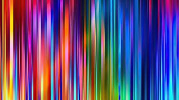 Abstract iridescent background from stripes of different iridescent colors. Rainbow background. AI generated Generative AI photo