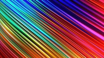 Abstract iridescent background from stripes of different iridescent colors. Rainbow background. AI generated Generative AI photo