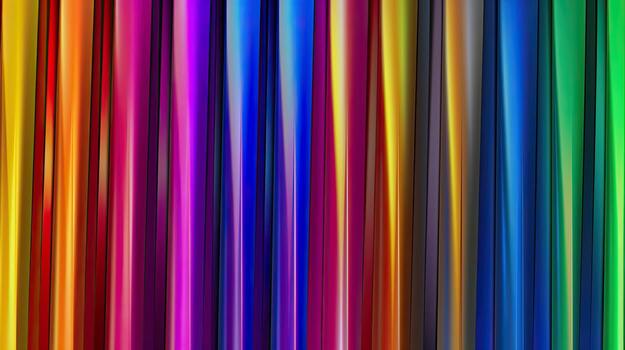 Abstract iridescent background from stripes of different iridescent colors. Rainbow background. photo