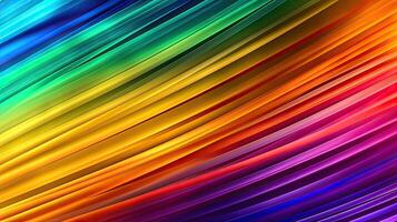 Abstract iridescent background from stripes of different iridescent colors. Rainbow background. AI generated Generative AI photo