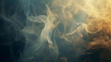 smoke billowing and intertwining to form abstract shapes and patterns, photo