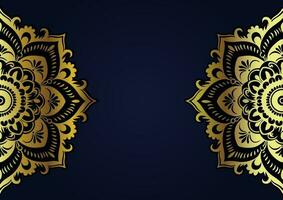 elegant background with a golden mandala design vector