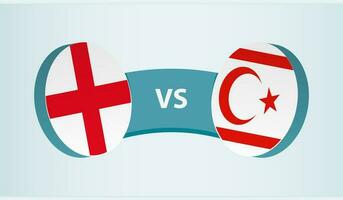 England versus Northern Cyprus, team sports competition concept. vector