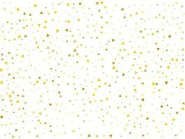 Luxury Gold Triangular Confetti Background. Vector illustration