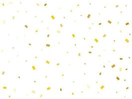 Light Golden Rectangles. Confetti celebration, Falling Golden Abstract Decoration for Party. Vector illustration