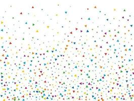 Triangular Rainbow  Confetti. Rainbow glitter confetti background. Vector illustration.