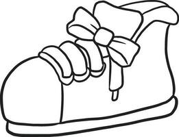 shoes patched line practice drawing cartoon doodle kawaii anime coloring page cute illustration drawing clip art character chibi manga comic vector