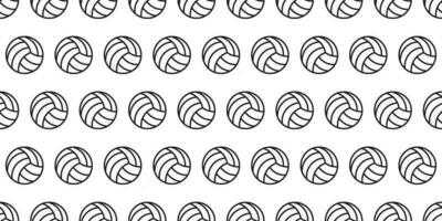 outline volley ball seamless pattern vector
