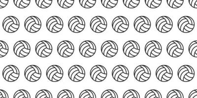 outline volley ball seamless pattern vector