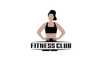 Fitness logo design template design for gym vector